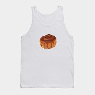 Cinnamon Roll Watercolour Illustration Tank Top